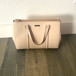 Kate Spade New York Leather Purse Handbag Tote Ivory for Spring